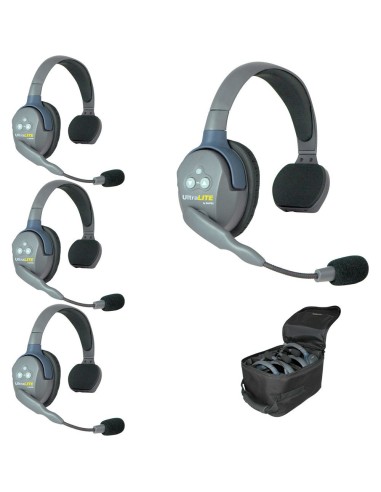 Eartec UL4S UltraLITE 4-Person Headset System with Batteries, Charger & Case (Single)