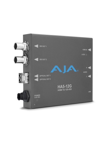 AJA 12G-SDI to HDMI 2.0 Converter con Fiber Receiver