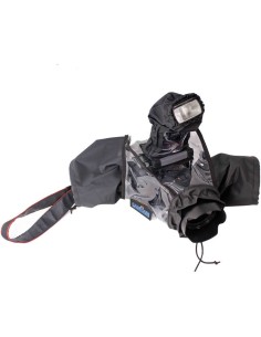 CamRade wetSuit DSLR Rain Cover per fotocamere con obiettivo collegato