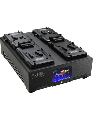 Core SWX FLEET Quantum 4-Position Charger with Touchscreen Color LCD (V-Mount)