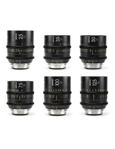 DZOFILM Vespid Prime FF Kit A / 25mm, 35mm, 50mm, 75mm, 100mm, 125mm T2.1 PL Mount Lenses