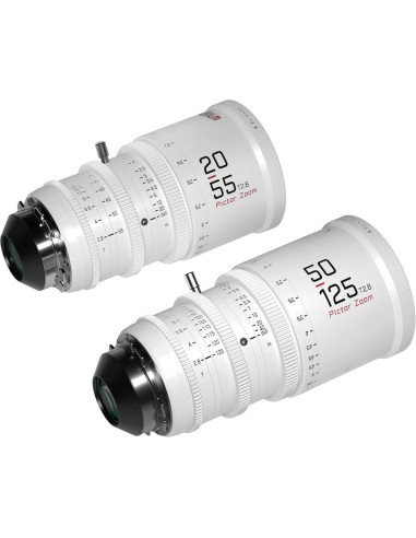 DzoFilm Pictor 20-55mm and 50-125mm T2.8 Super35 Zoom Lens Bundle (PL Mount and EF Mount, Black)