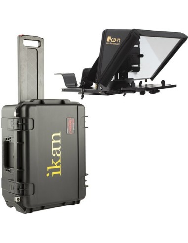 Ikan Elite Universal Tablet Teleprompter for iPad and iPad Pro with Rolling Hard Case (Version 2)