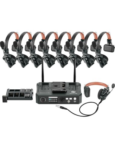 Hollyland Solidcom C1 Pro-Hub8S ENC 9-Person Full-Duplex Wireless Intercom System with Hub