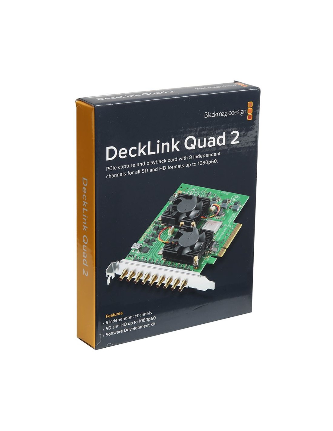 Blackmagic Design DeckLink Quad 2 PCIe video I/O card with 8 SDI I/O