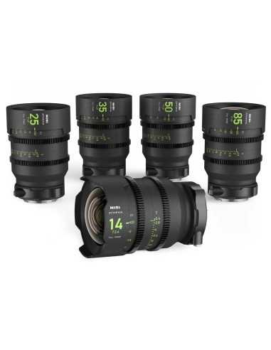 NiSi ATHENA Prime T2.4/1.9 Full-Frame 5-Lens Kit