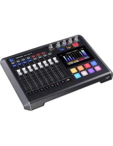 TASCAM Mixcast 4 Podcast Mixer, Recorder e USB Audio Interface