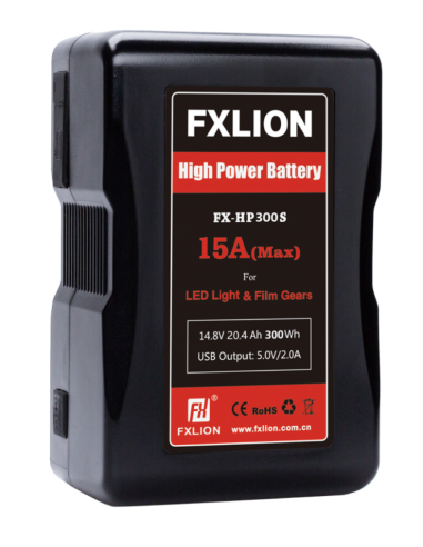 Fxlion FX-HP300S 14.8V Lithium-Ion V-Mount Battery (20.4Ah, 300Wh)