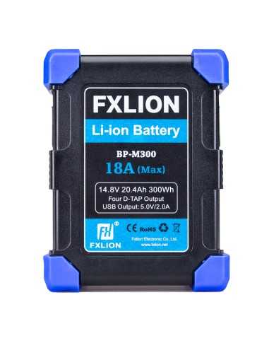 Fxlion BP-M300 Shockproof 300Wh V-lock battery 18A, 4xD-tap