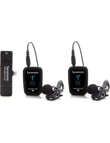 Saramonic Blink 500 ProX B4 Sistema microfonico lavalier wireless digitale per due persone con connettore Lightning (2,4 GHz)