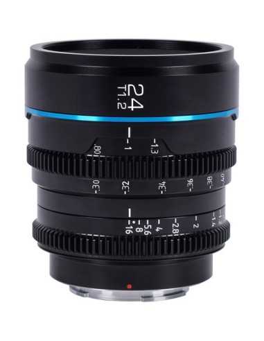 Sirui Obiettivo 24MM T1.2 S35 APS-C Nightwalker Manual Fcocus Cine Lens (E-Mount Black)