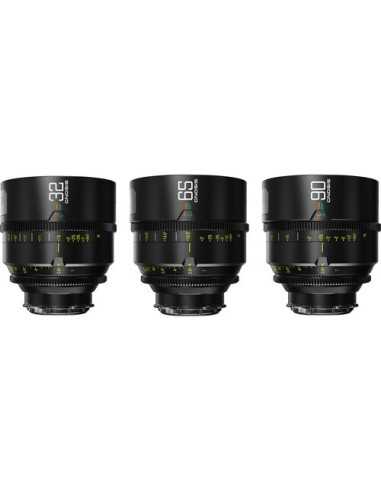 DZOFilm 32, 65, 90mm T2.8 Gnosis Macro Prime 3-Lens Kit (LPL with PL & EF Mounts,feet)