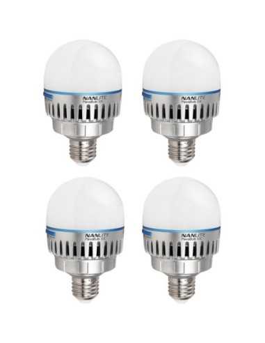 Nanlite PavoBulb 10C Bi-Color RGBWW LED Bulb (4-Light Kit)