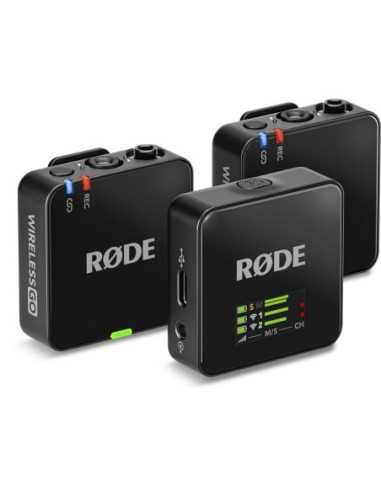 RODE Wireless GO (Gen 3) per 2 persone (2,4 GHz, nero) Sistema/registratore microfonico wireless digitale compatto