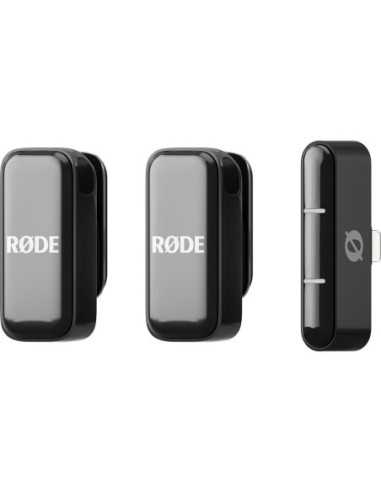 RODE Wireless Micro 2-Person Ultracompact Wireless Microphone System with USB-C Connector (2.4 GHz, Black)