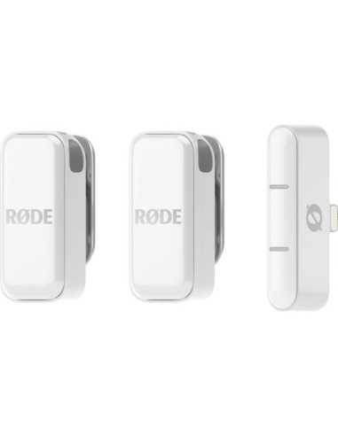 RODE Wireless Micro 2-Person Ultracompact Wireless Microphone System with USB-C Connector (2.4 GHz, White)