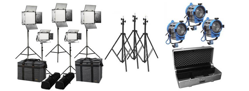 Illuminatori da Studio - kit LED, Fresnel, ARRI, Lupo, Aputure, CAME-TV, F&V, Ianiro, IKAN, Kamerar, Litepanels, RotoLight